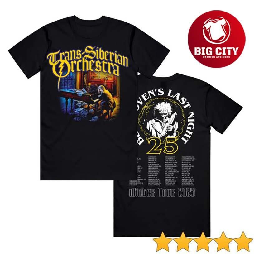 Trans-Siberian Orchestra Beethoven 25Th Anniversary 2025 Itin Two Sided Shirt
