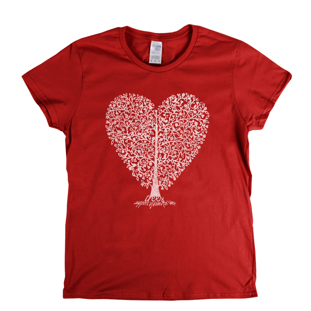 Trees Support System For Life Heart T-shirt Style001
