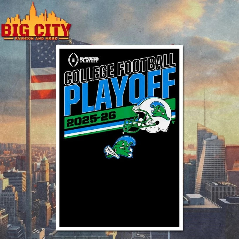 Tulane Green Wave 2025 CFP College football playoff shirt