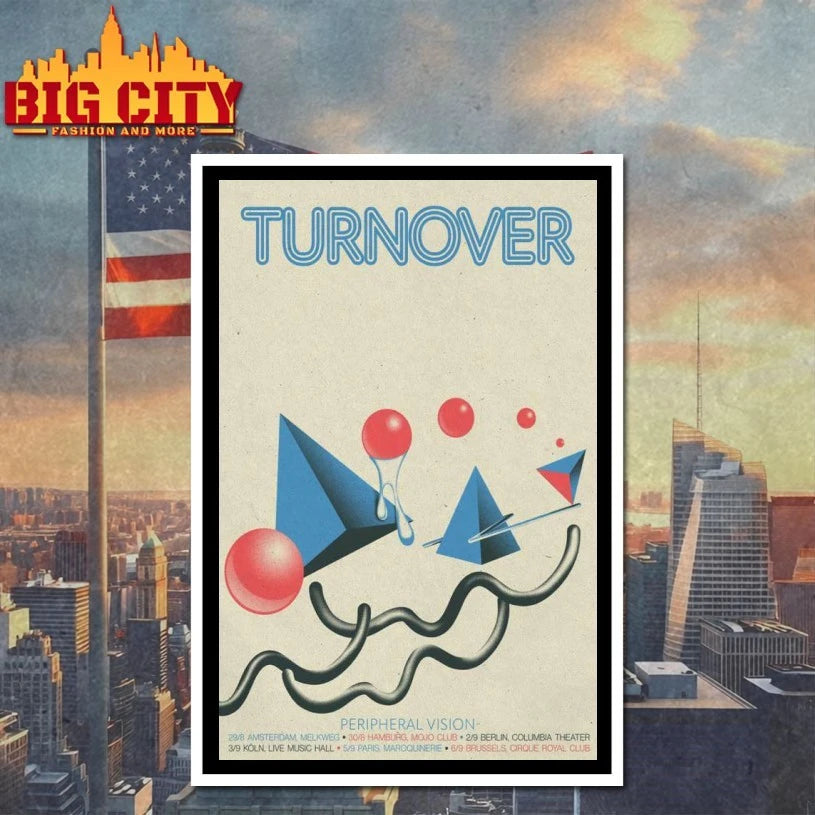 Turnover Paris, France Tour Sep 5, 2025 Poster shirts