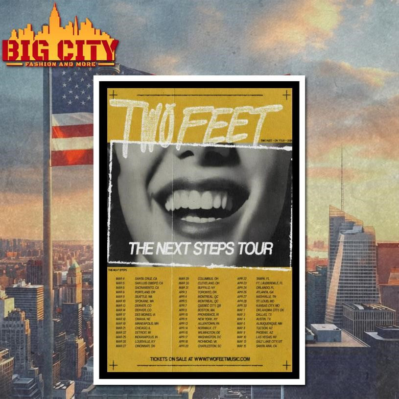 Two Feet The Next Steps Tour 2026 Poster Shirt