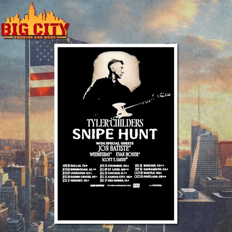 Tyler Childers Snipe Hunt 2026 Tour North America Dates Shirt