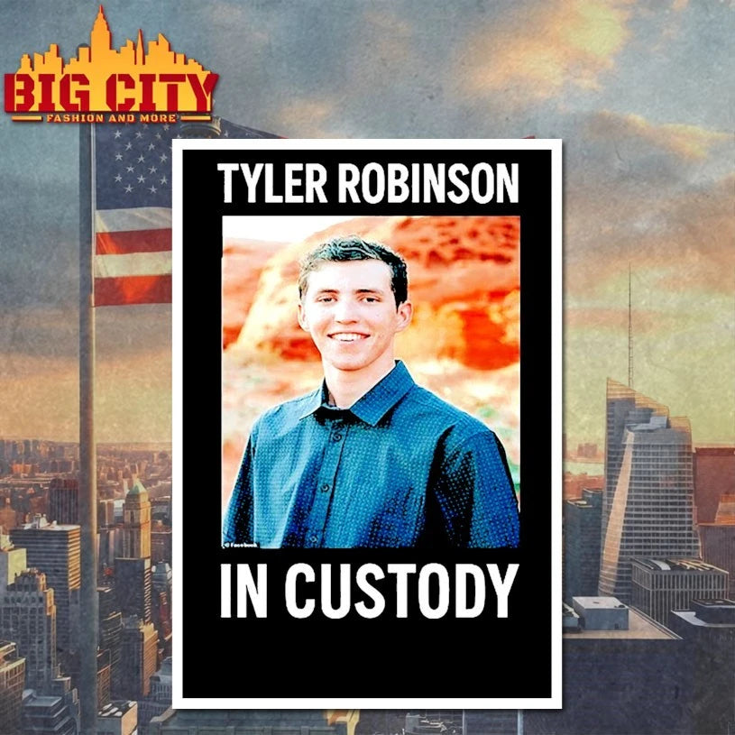 Tyler Robinson in custody shirt