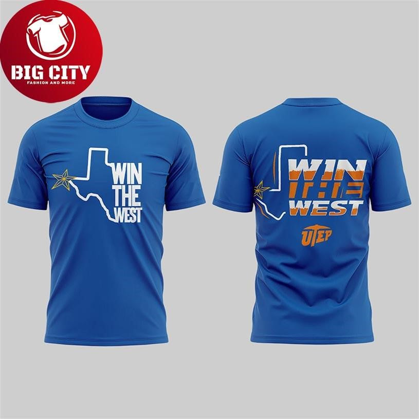 UTEP Win The West 2025 New Two Sided Shirt