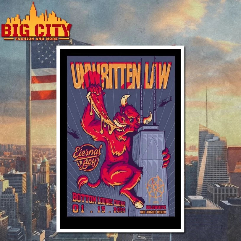 Unwritten Law Chicago IL 1.15.2026 Poster shirt