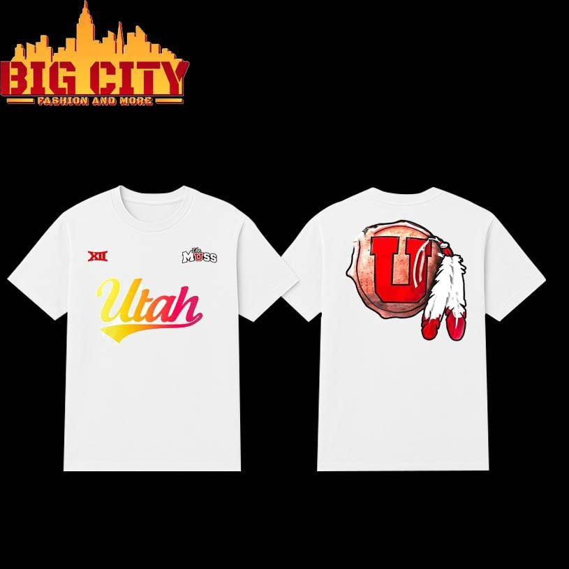 Utah Utes 2025 Hand Painted Helmets Two Sided Shirt
