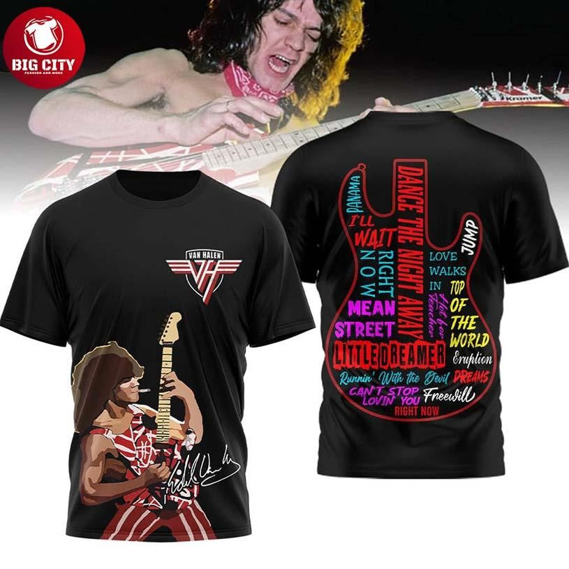 Van Halen Dance The Night Away 2026 Rock Star Two Sided Shirt