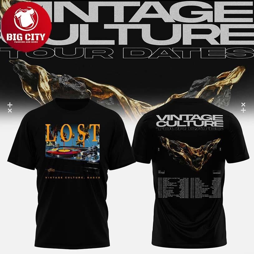 Vintage Culture Gabss Tour Dates World Tour 2026 Lost Two Sided Shirt