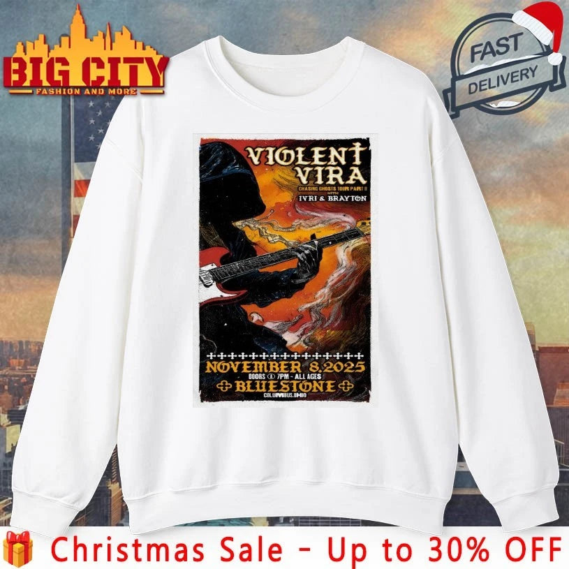 Violent Vira Nov 8 2025 The Bluestone in Columbus OH Poster shirt