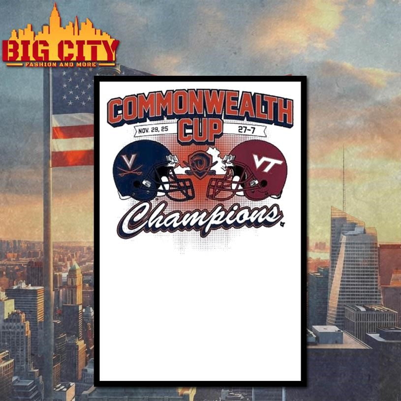 Virginia Cavaliers Commonwealth Cup Winner 2025 Shirt