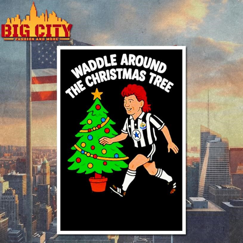 Waddle Around The Christmas Tree Newcastle Shirt