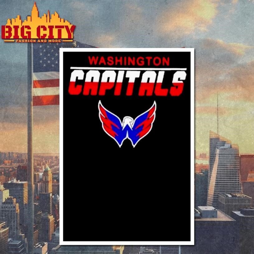 Washington Capitals Team Logo Youth Black Stylish Shirt