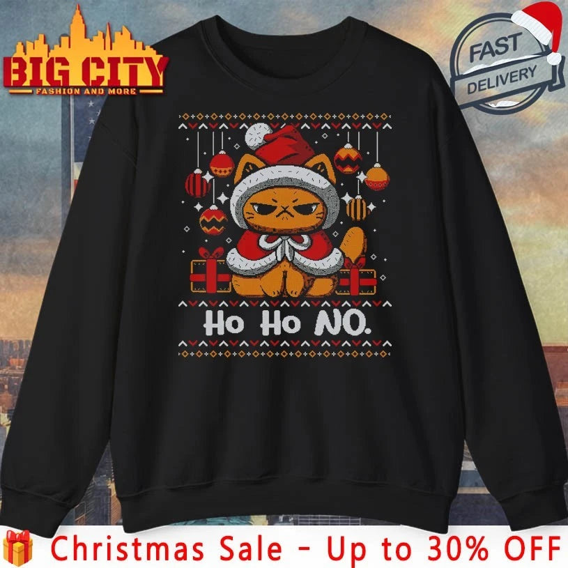 Weeklies cat ho ho No Ugly christmas shirt