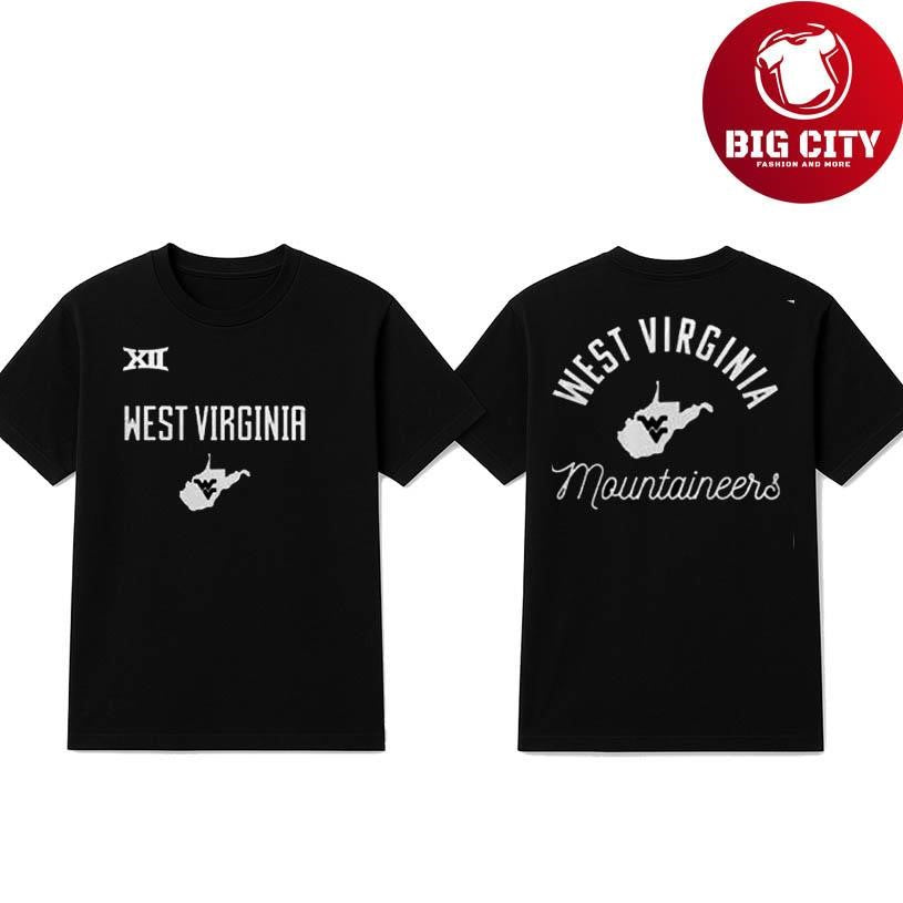 West Virginia Football Charcoal Two Sided Shirt