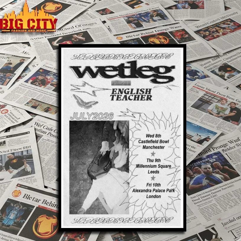 Wetleg July 2026 Tour Poster shirt