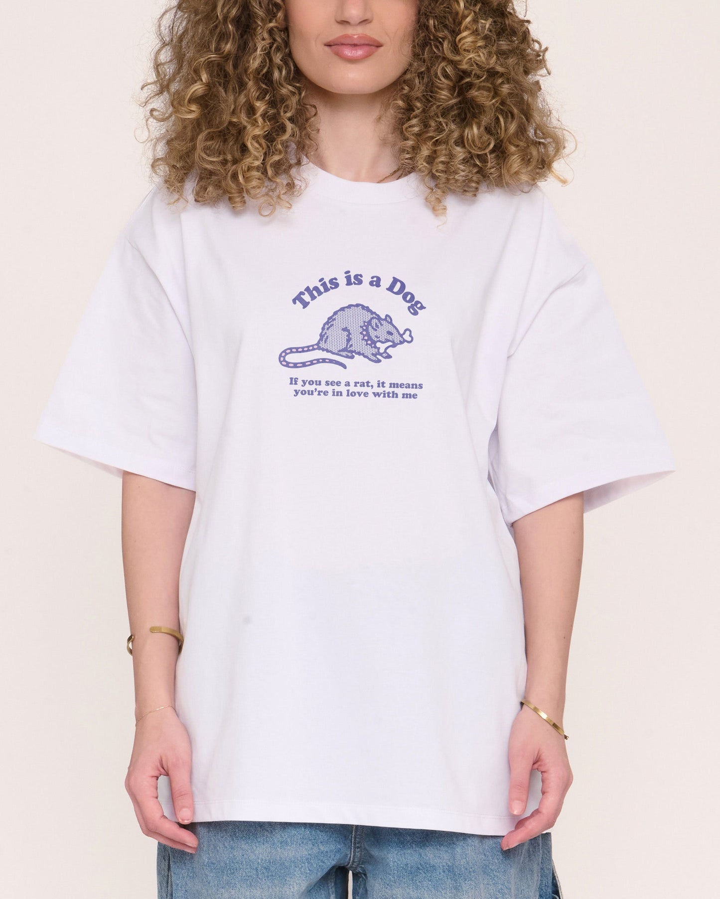 This is a Dog Oversized Tee
