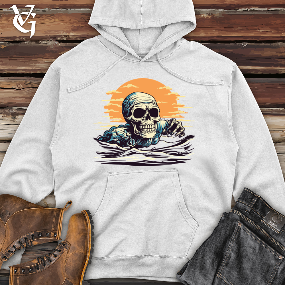 Retro Aquatic Adventure Midweight Hooded Sweatshirt