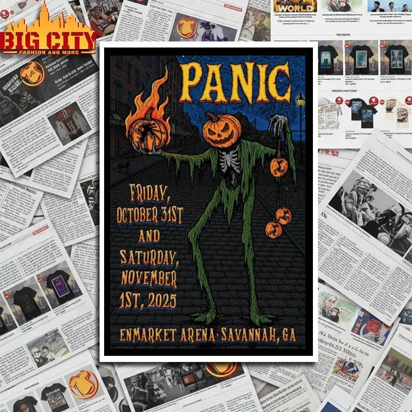 Widespread Panic Show Enmarket Arena Oct 31 & Nov 1 2025 Poster shirt