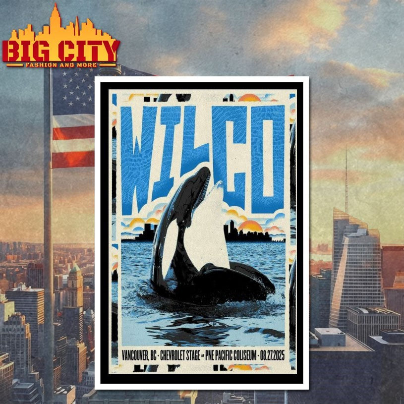 Wilco August 27 2025 P.N.E. Pacific Coliseum Poster Shirts