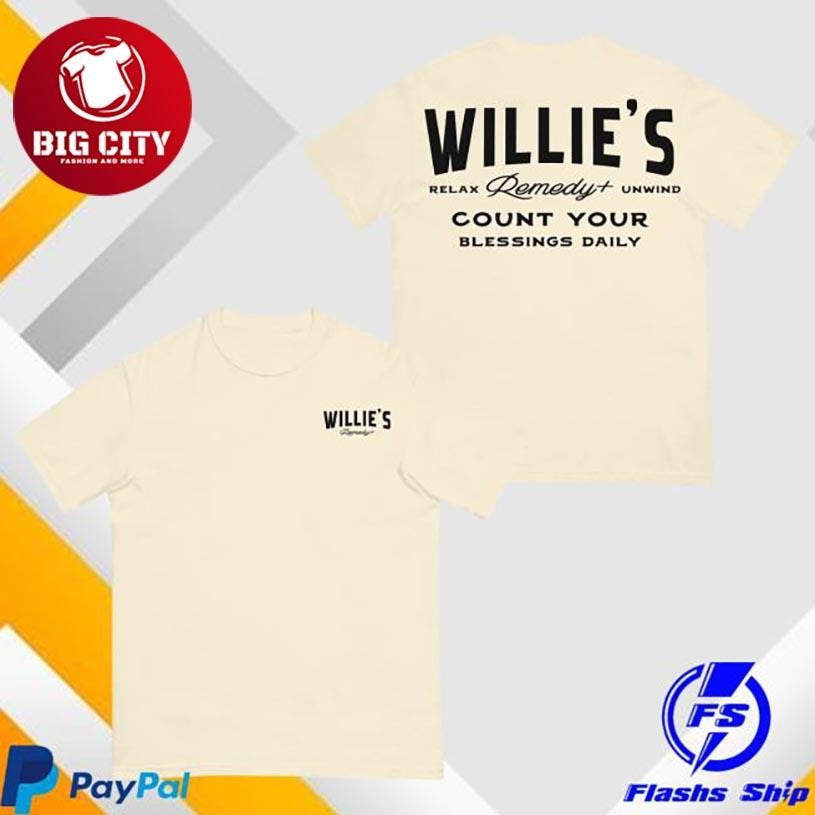 Willie’s Remedy Count Your Blessings Two Sided Shirt