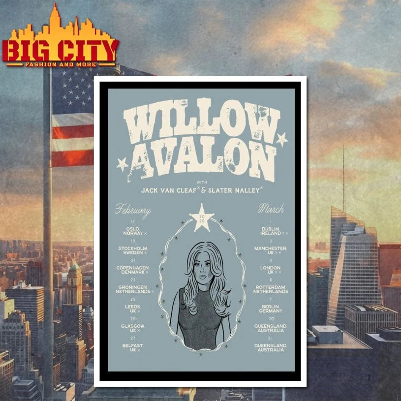 Willow Avalon 2026 Tour Fall Poster shirt