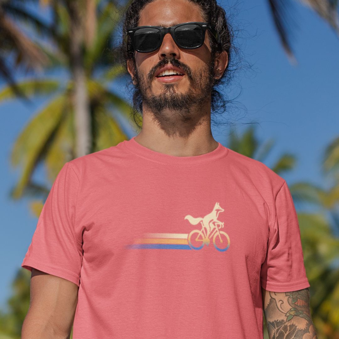 Woodland Cyclist Fox- Unisex T-shirt