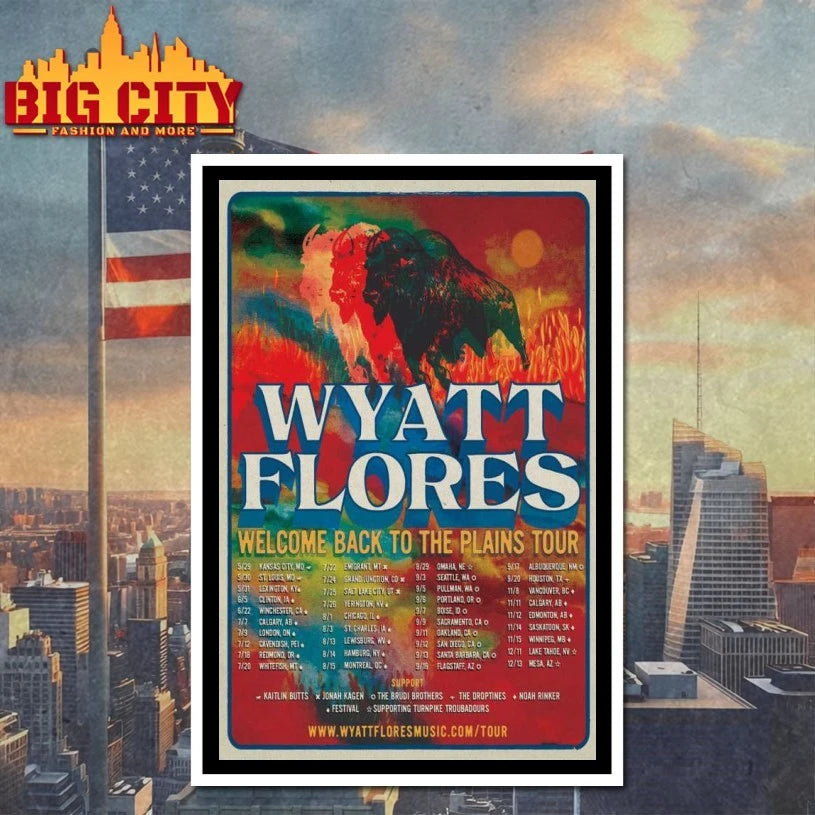 Wyatt Flores Fall Tour 2025 Poster shirt