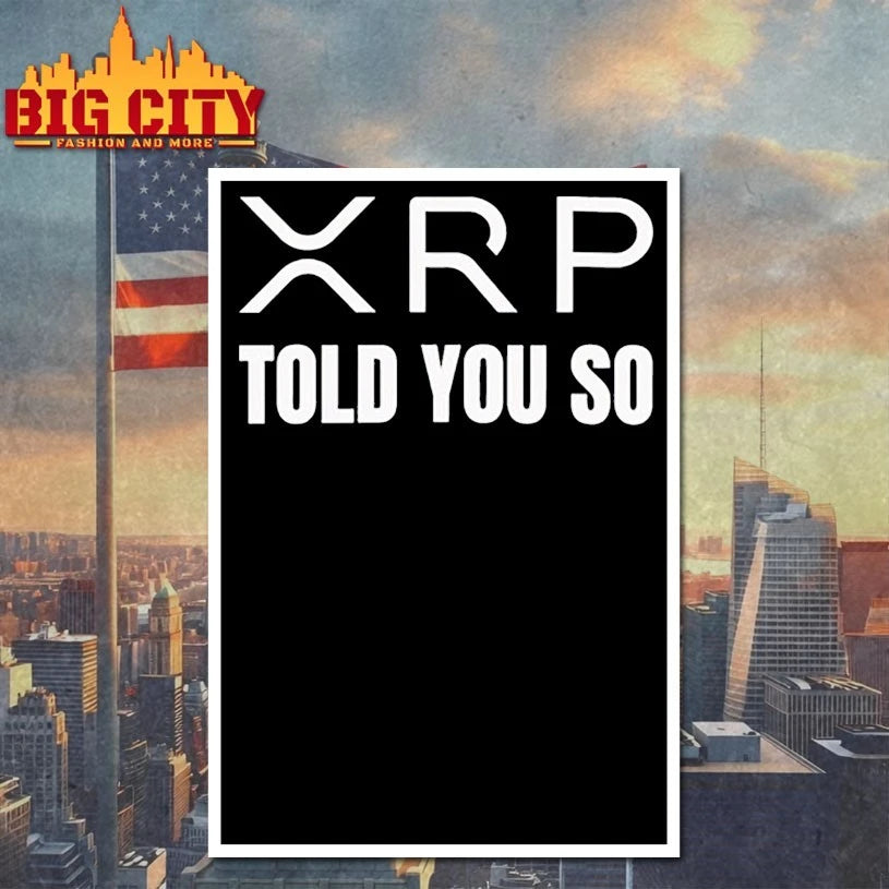 XRP Logo told you so text shirt