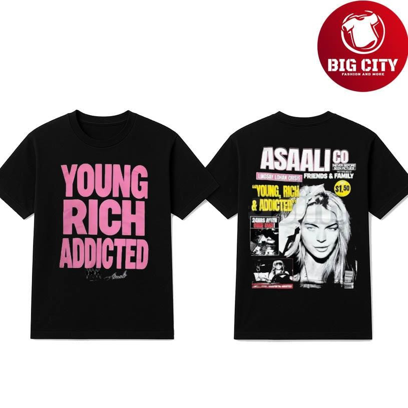 Young Rich Addicted Asaali Paris Hilton Two Sided Shirt