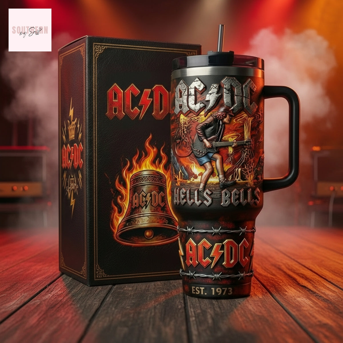 ACDC Hells Bells Est 1973 Tumbler