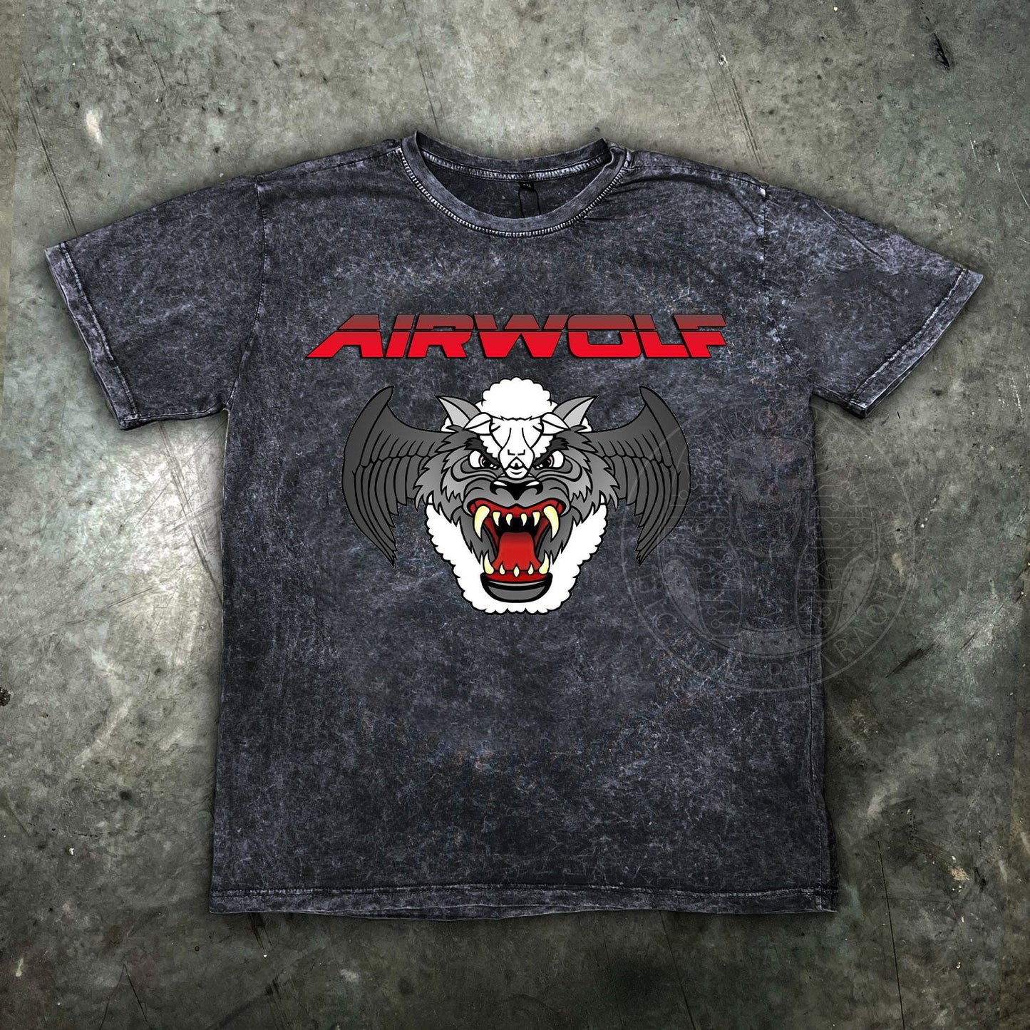 Airwolf Retro TV Distressed Mens T Shirt