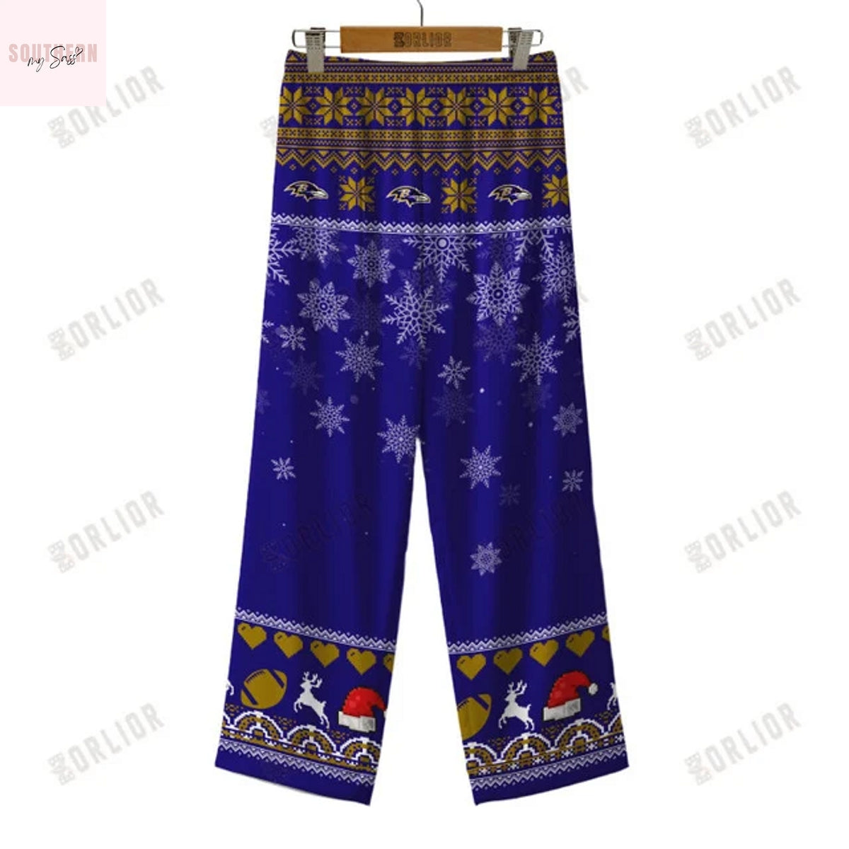 Baltimore Ravens 2025 Holiday Season Pajamas Set