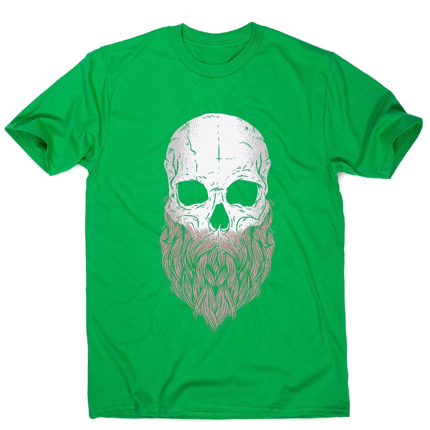 Bearded skull - halloween men's t-shirt