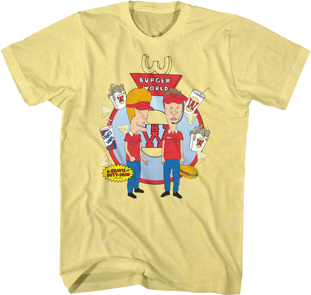 Burger World Beavis And Butt-Head T-Shirt