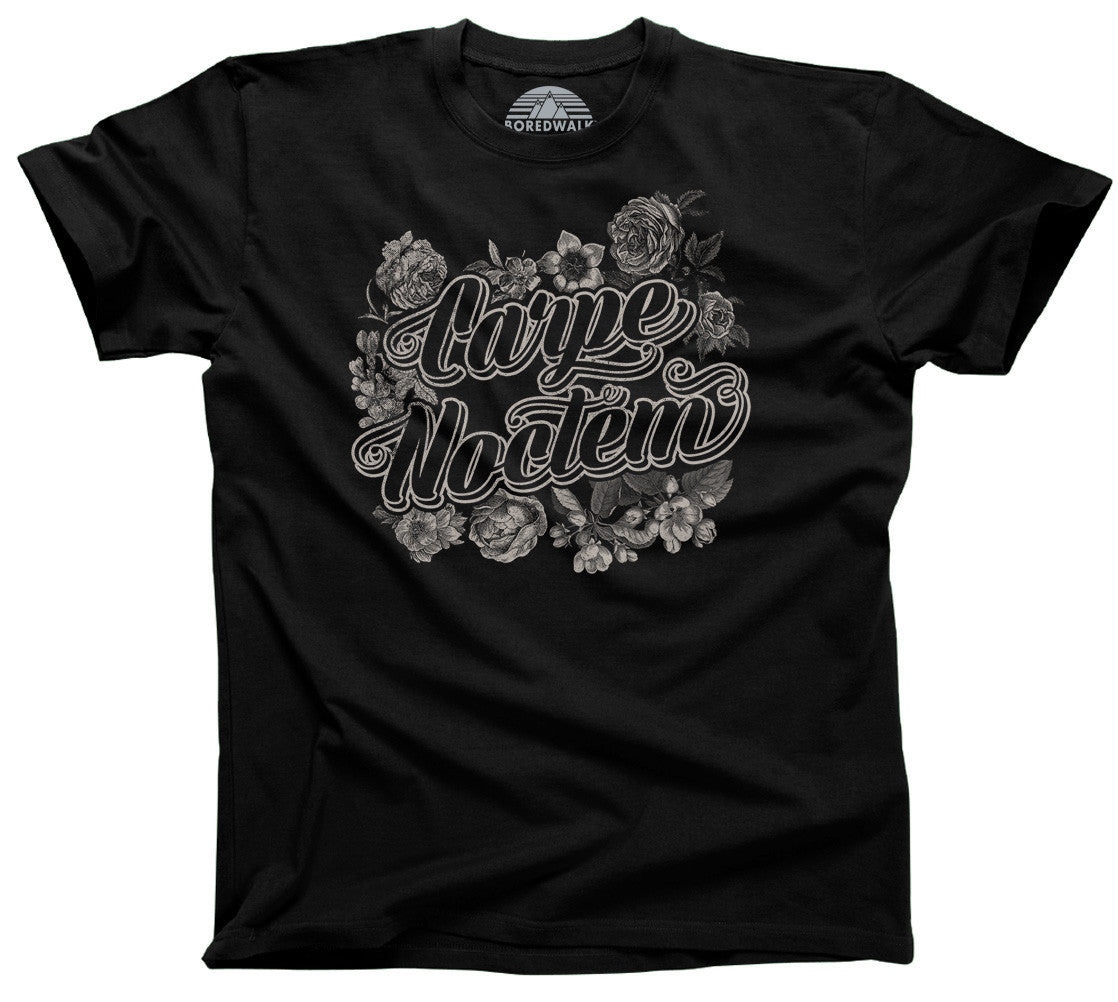 Carpe Noctem T-Shirt Goth Soft Grunge Boho Vampire Seize the Night - Relaxed Unisex Fit