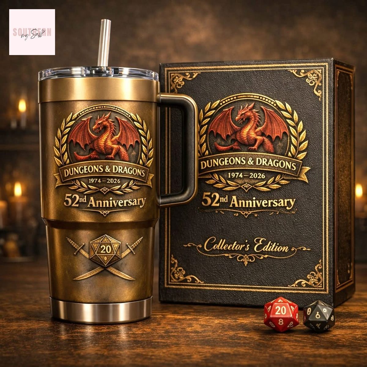 Dungeons & Dragons 52nd Anniversary 1974-2026 Tumbler