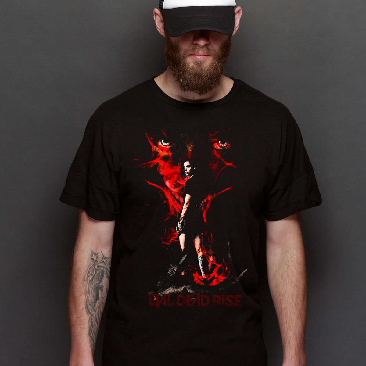 Evil Dead Rise Horror Movie T-Shirt Cotton Block Tee