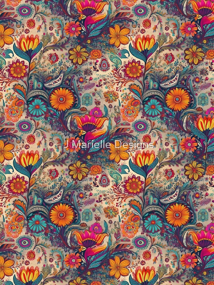 Retro Hippie: Flower Power by J Marielle Designs