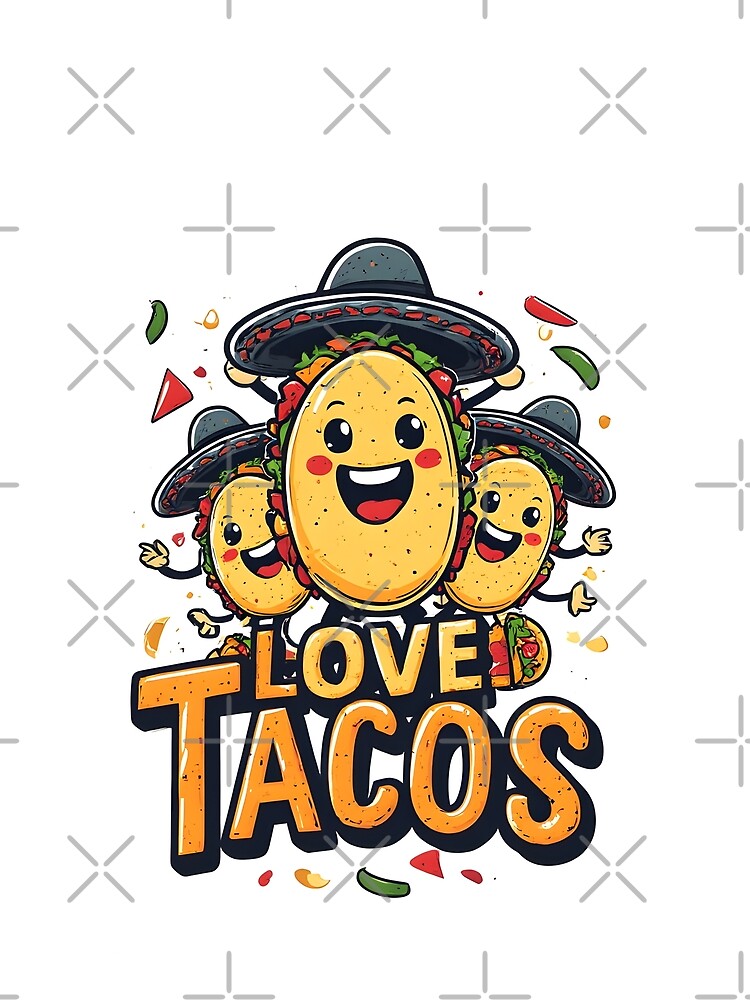 Love Tacos in Sombreros by owi-art
