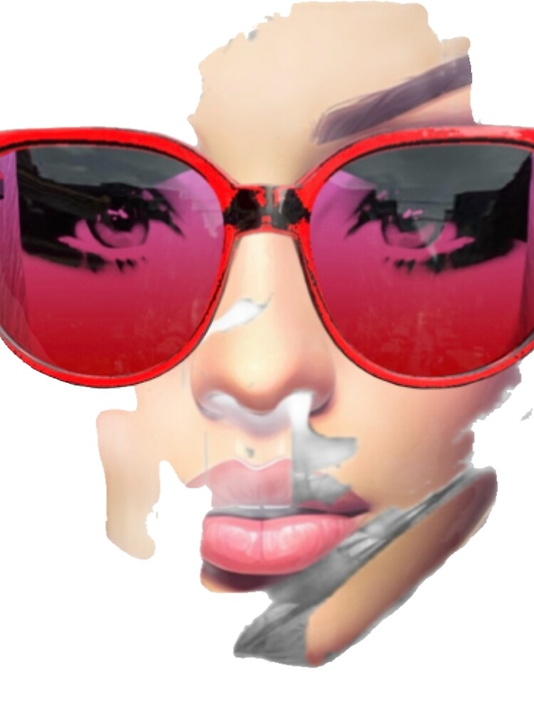 Red Shady Babe by Art By FRANchessca