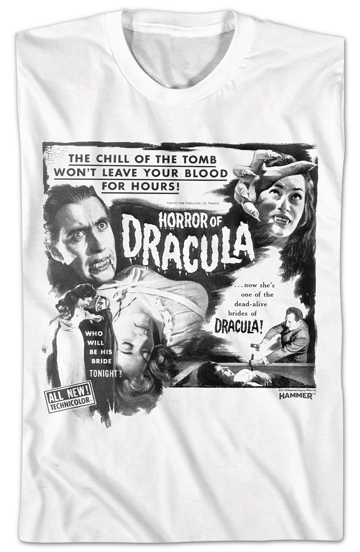 Horror Of Dracula Hammer Films T-Shirt