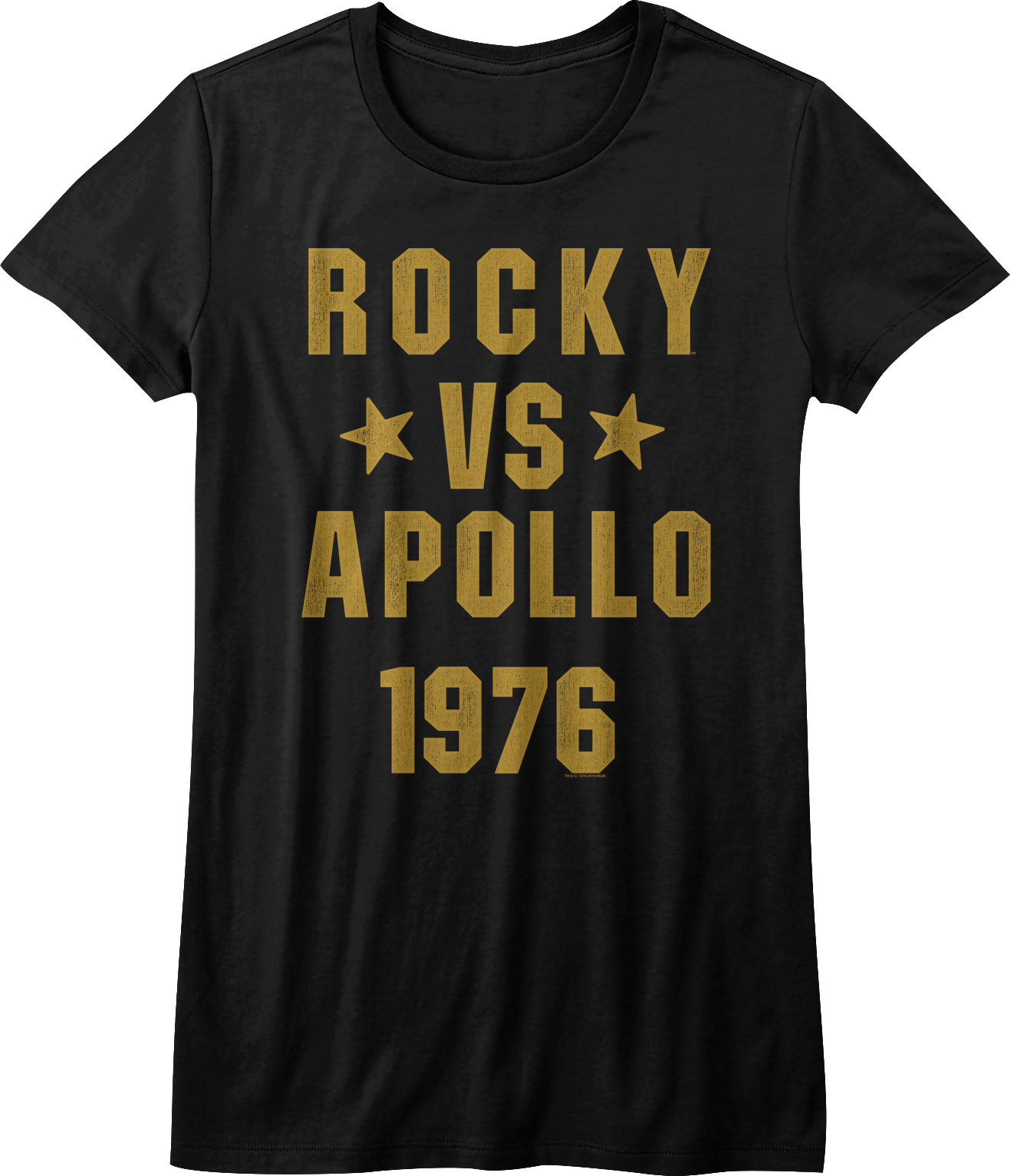 Ladies Rocky vs Apollo 1976 Rocky Shirt