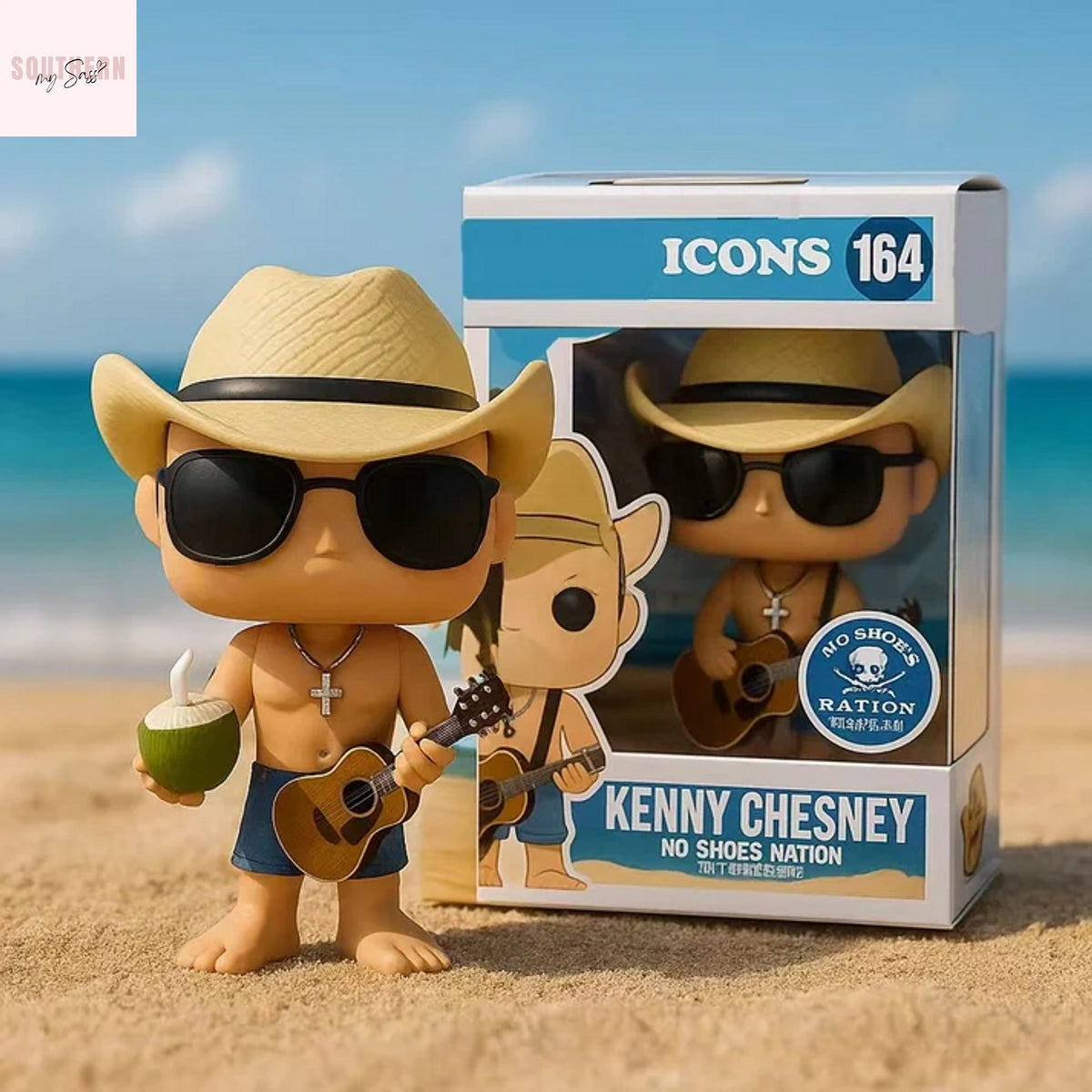 Kenny Chesney No Shoes Nation Pop Figure Doll