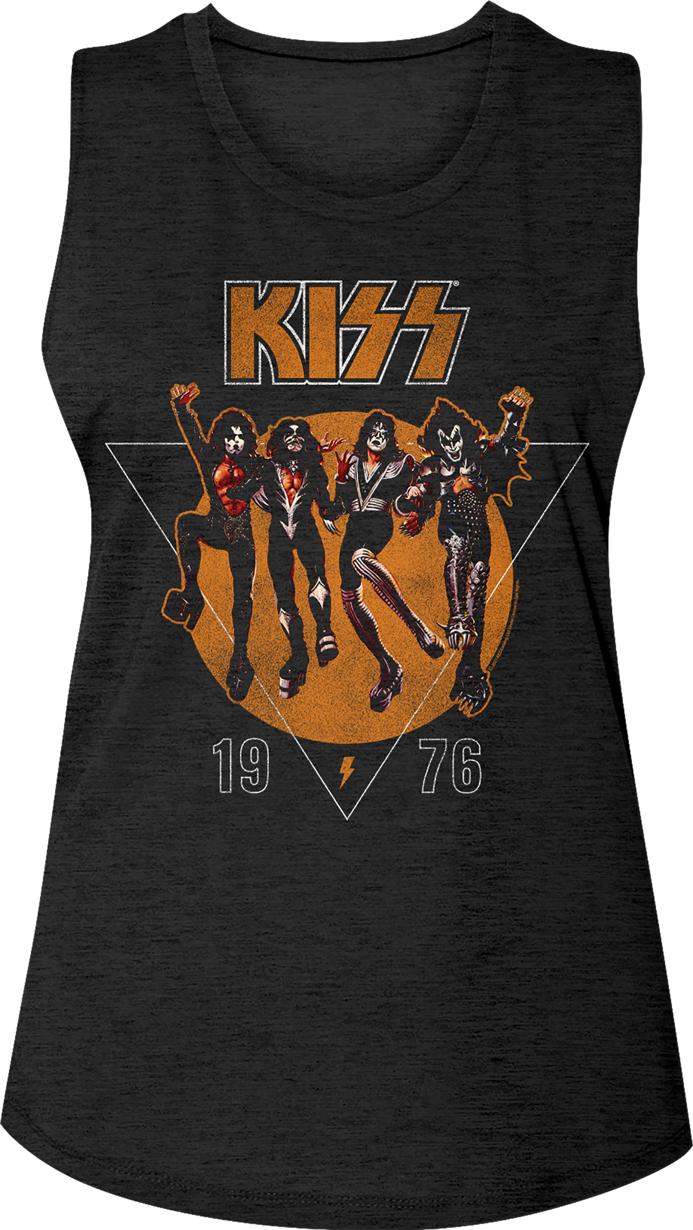Ladies 1976 KISS Sleeveless Crewneck Shirt