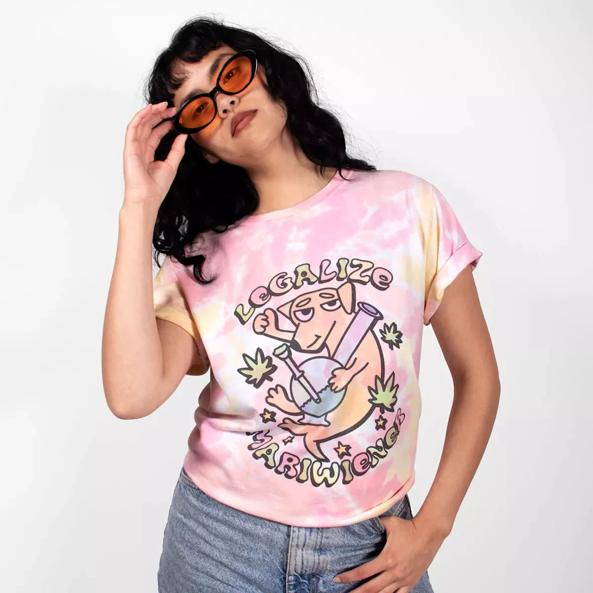legalize mariwiener unisex tee | tie-dye