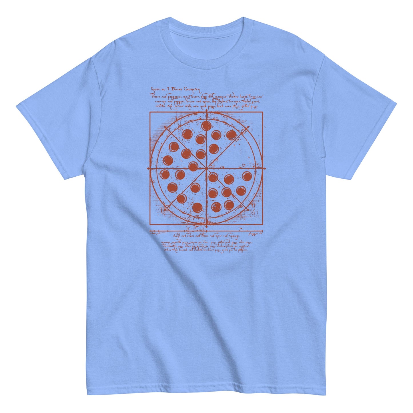 Vitruvian Pizza Men's Classic Tee