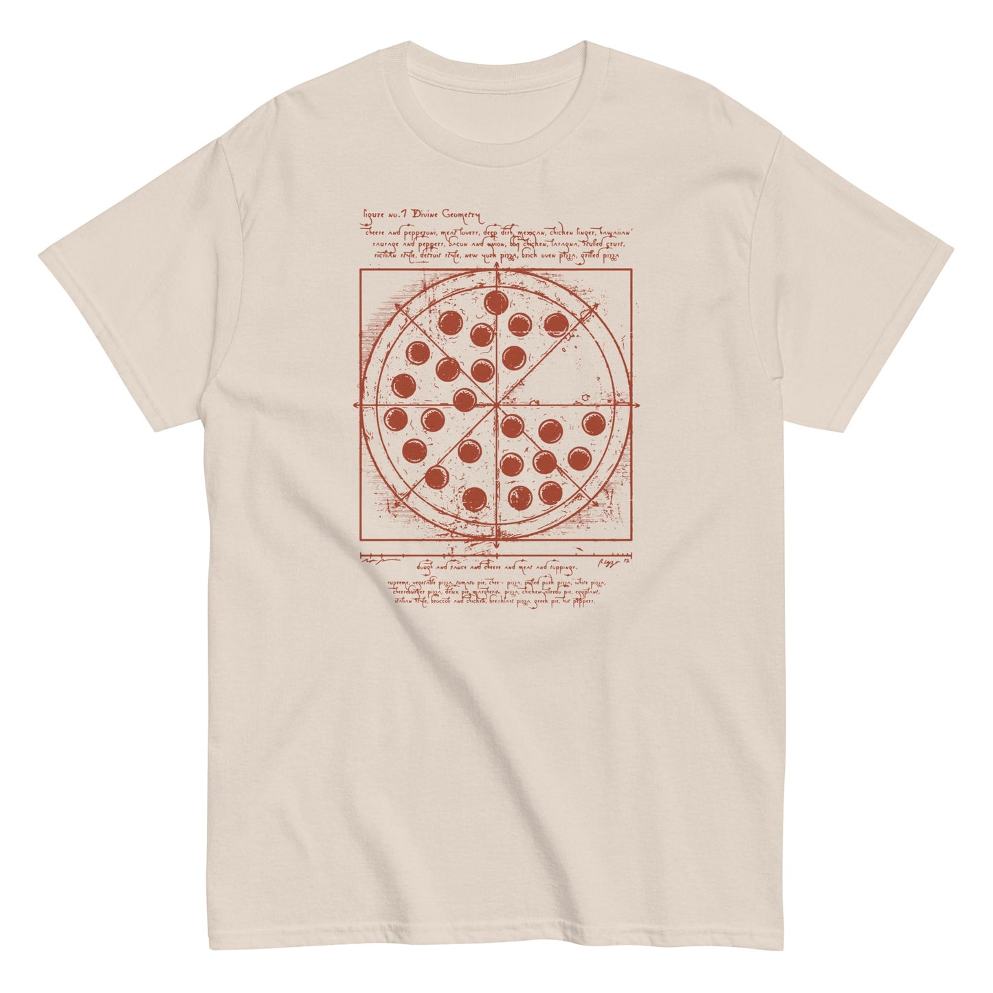 Vitruvian Pizza Men's Classic Tee