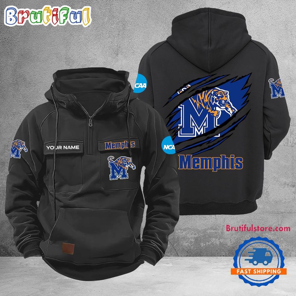 Memphis Tigers Sport Team Design Logo Name Cargo Hoodie