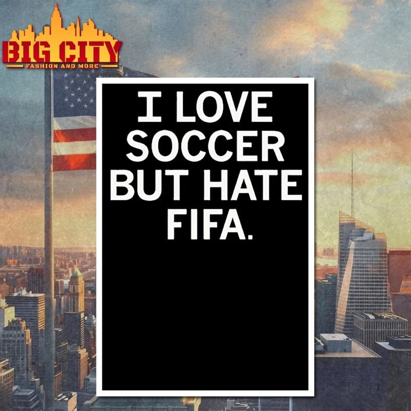 Official I love soccer but hate fifa T-shirt