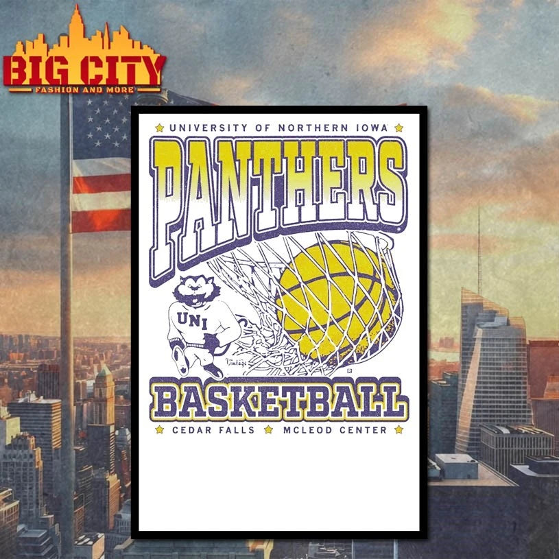 Official Panthers Basketball Cedar fall Mcleod center T-shirt